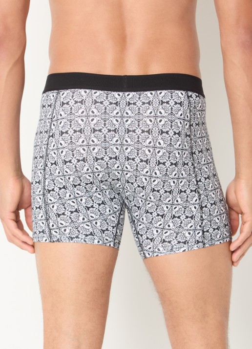 Björn Borg Boxershorts met logoband in 2-pack - achterkant 3 zwart