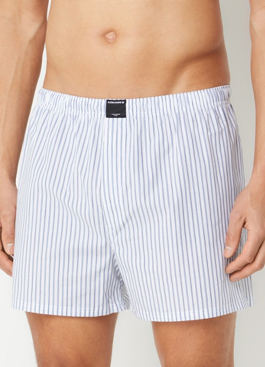 Björn Borg Boxershorts met logoband in 3-pack - voorkant 3 blauw