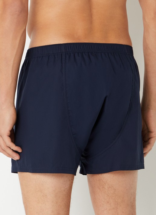 Björn Borg Boxershorts met logoband in 3-pack - achterkant donkerblauw