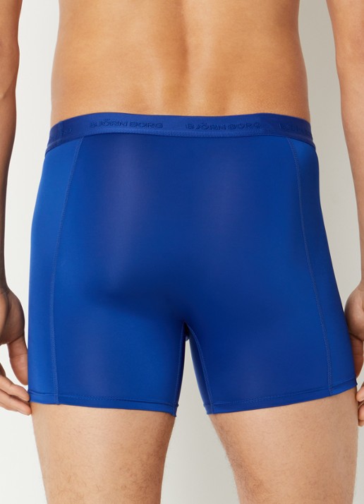Björn Borg Boxershorts met logoband in 3-pack - achterkant 3 zwart