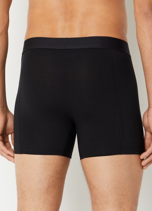 Björn Borg Boxershorts met logoband in 3-pack - achterkant zwart