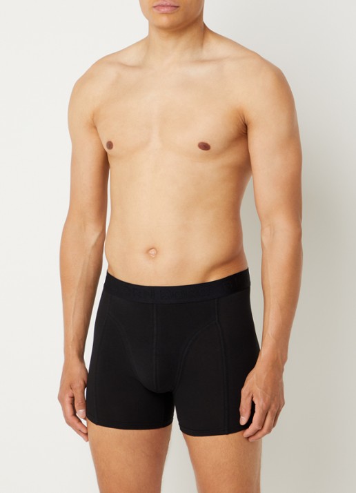 Björn Borg Boxershorts met logoband in 3-pack - detail 4 donkerblauw