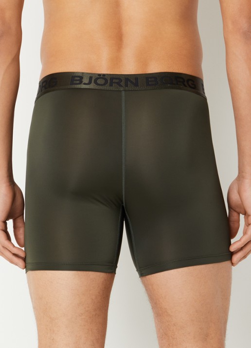 Björn Borg Boxershorts met logoband in 5-pack - achterkant zwart