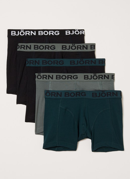 Björn Borg Boxershorts met logoband in 5-pack