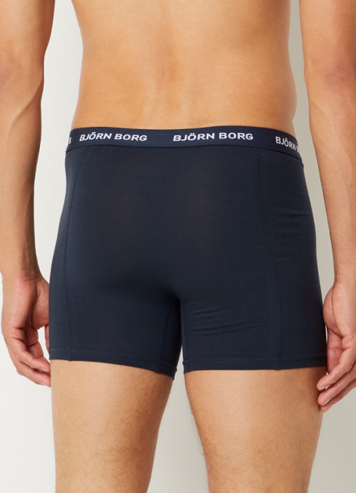 Björn Borg Boxershorts met logoband in 7-pack - achterkant groen