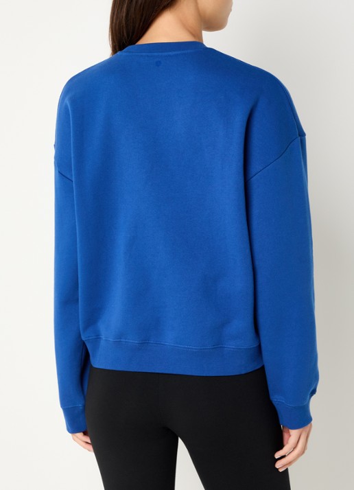 Björn Borg Boyfriend sweater met front- en backprint - achterkant blauw