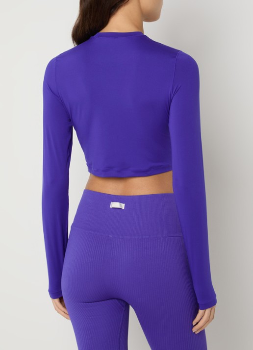 Björn Borg Crop top met logo - achterkant 3 kobaltblauw