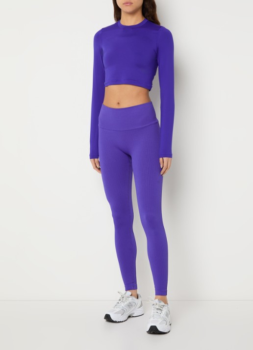 Björn Borg Crop top met logo - voorkant 2 kobaltblauw