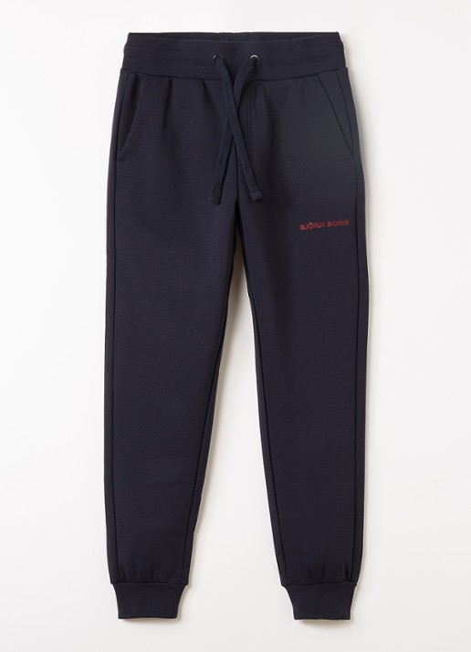 Björn Borg Essential 3 joggingbroek met logo - voorkant donkerblauw