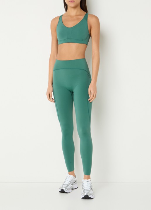 Björn Borg High waist slim fit trainingslegging - voorkant 2 groen