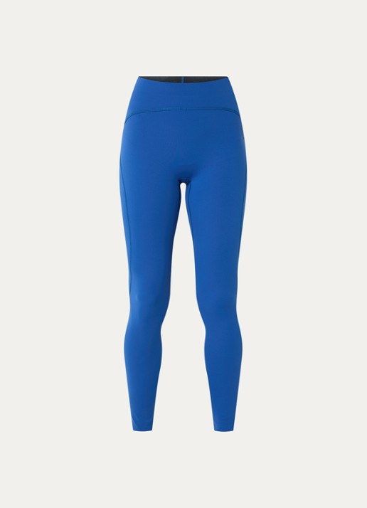 Björn Borg High waist slim fit trainingslegging - voorkant blauw