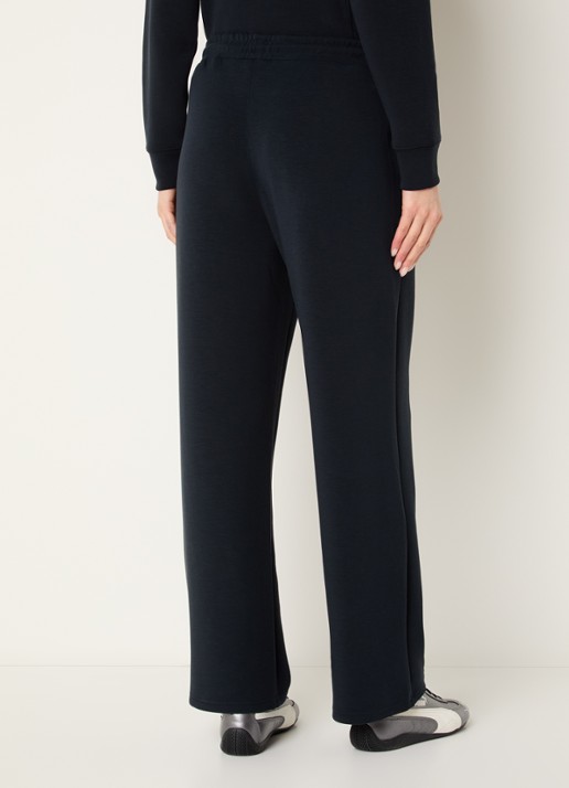 Björn Borg High waist straight fit joggingbroek met logo en steekzakken - achterkant zwart