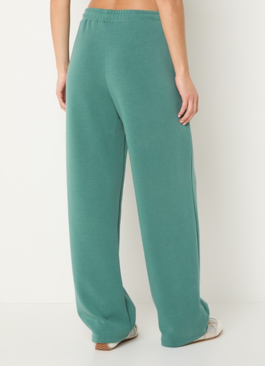 Björn Borg High waist straight fit joggingbroek met logo en steekzakken - achterkant 5 groen