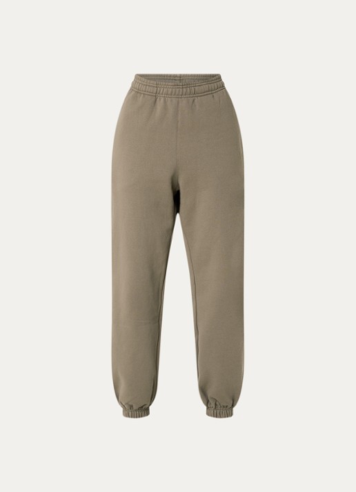 Björn Borg High waist tapered fit joggingbroek met steekzakken - voorkant lichtbruin