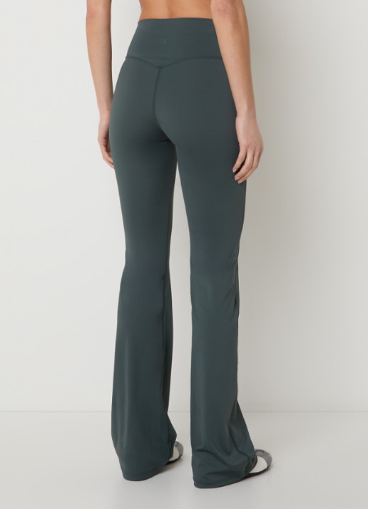 Björn Borg High waist trainingslegging met logo - achterkant 3 bronsgroen