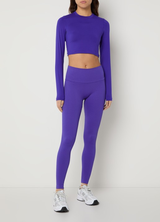 Björn Borg High waist trainingslegging - voorkant 5 kobaltblauw