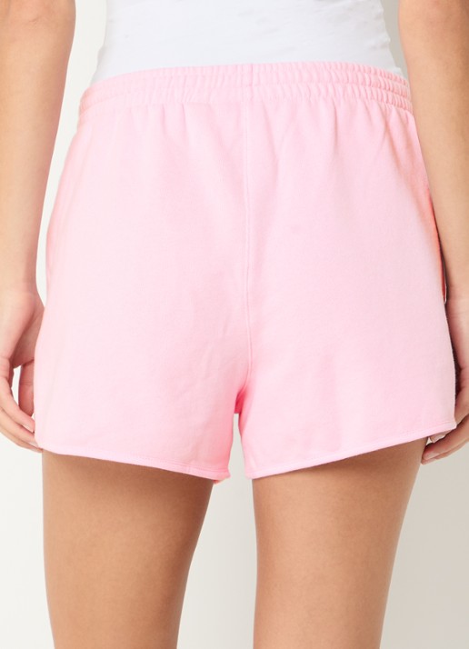 Björn Borg Low waist wide fit shorts met steekzakken - achterkant 3 roze