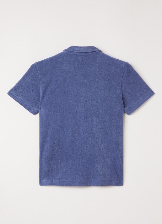 Björn Borg Polo van badstof - voorkant 3 indigo