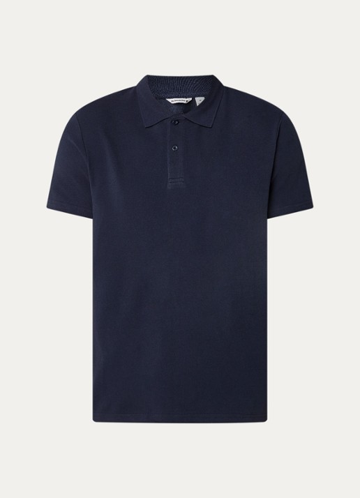Björn Borg Regular fit polo van piqué katoen  - voorkant donkerblauw