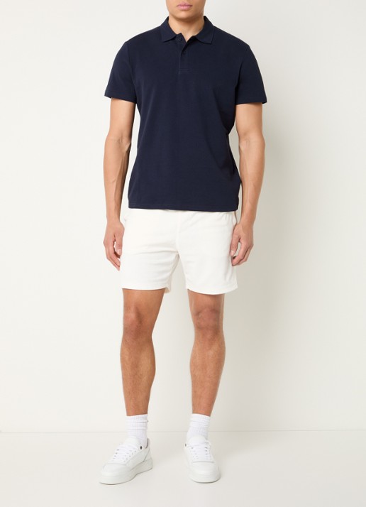 Björn Borg Regular fit polo van piqué katoen  - voorkant 2 donkerblauw