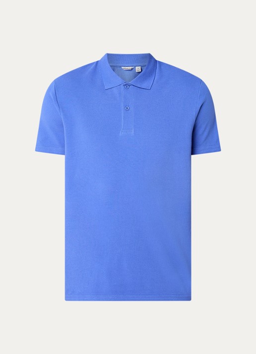 Björn Borg Regular fit polo van piqué katoen  - voorkant 2 kobaltblauw