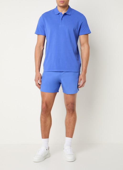 Björn Borg Regular fit polo van piqué katoen  - voorkant 3 kobaltblauw