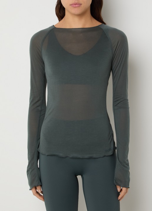 Björn Borg Semi-transparante top met boothals