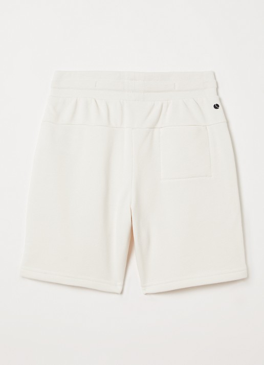 Björn Borg Straight fit korte joggingbroek met logo  - voorkant 3 gebroken wit
