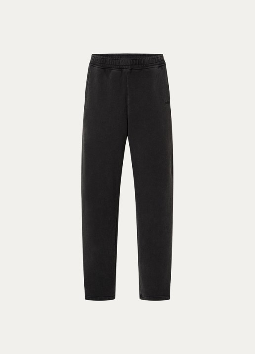 Björn Borg Studio high waist joggingbroek met logo - voorkant antraciet