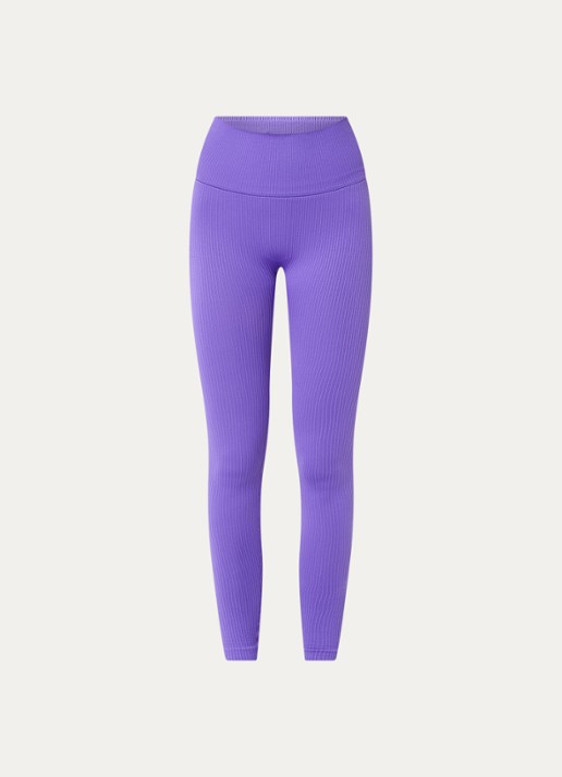 Björn Borg Studio high waist skinny fit rib trainingslegging - voorkant 4 violet