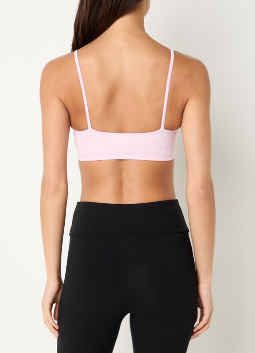 Björn Borg Studio Soft sport bh met light support en logo  - achterkant 2 roze