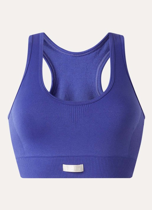 Björn Borg Studio sport bh met light support en logo - voorkant 2 kobaltblauw