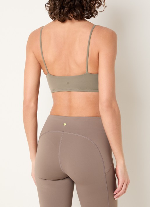 Björn Borg Studio sport bh met light support - achterkant 2 donkerbeige