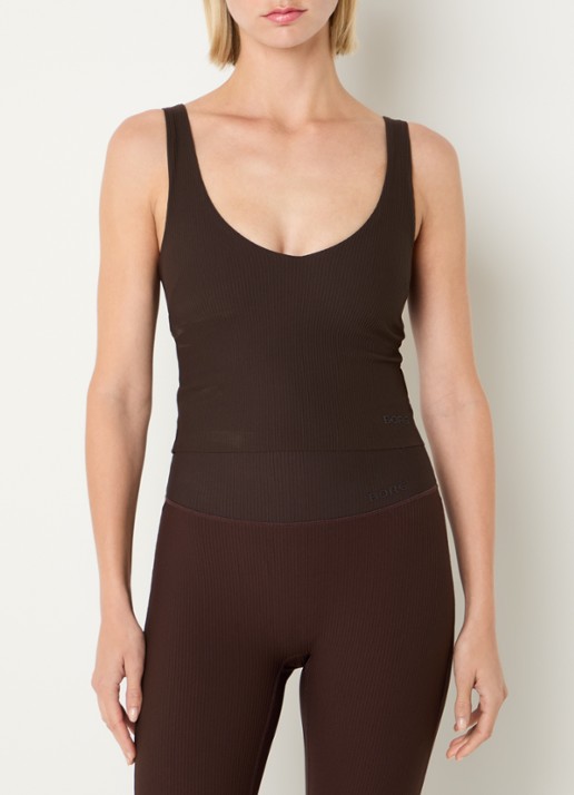 Björn Borg Studio sport bh met ribstructuur en medium support