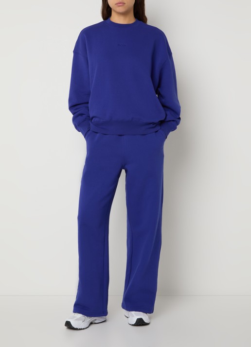 Björn Borg Studio sweater met logoborduring - voorkant 3 kobaltblauw