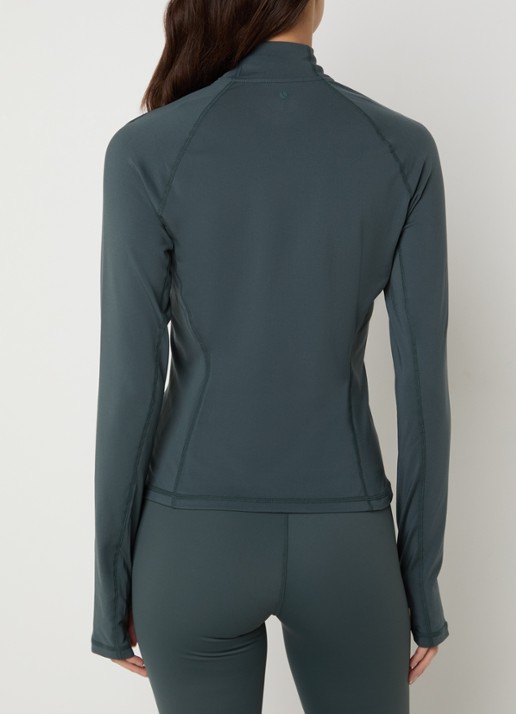 Björn Borg Sweatvest met logo - achterkant bronsgroen