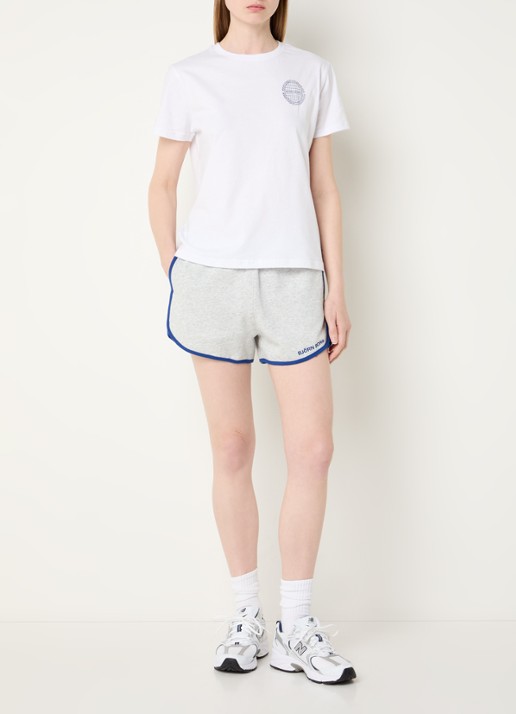 Björn Borg T-shirt met logoprint - voorkant 3 wit