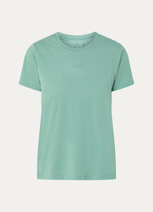 Björn Borg Trainings T-shirt met logo - voorkant 2 mint