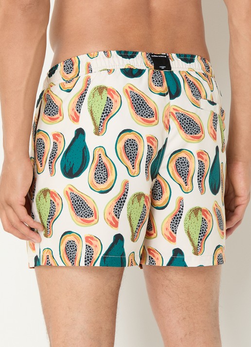 Björn Borg Zwemshorts met print - achterkant 4 gebroken wit