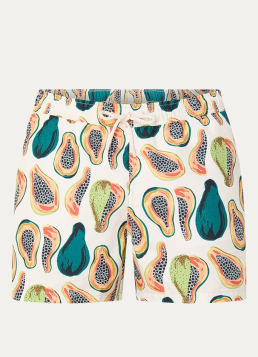 Björn Borg Zwemshorts met print - voorkant gebroken wit