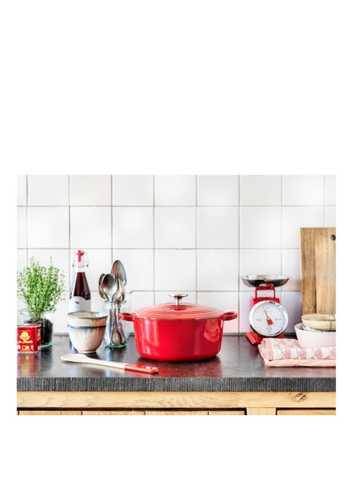 BK Bourgogne braadpan Ø24 cm - voorkant 2 vuurrood