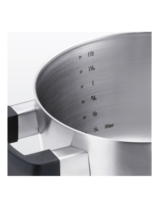 BK Conical Cool pannenset 5-delig - detail 5 zilver