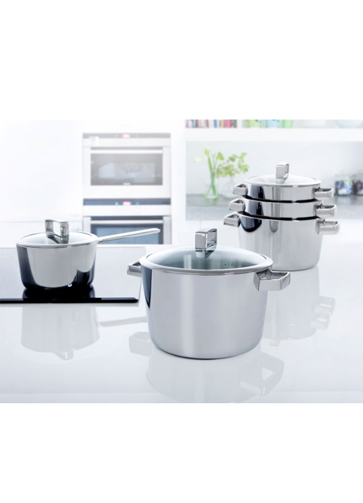 BK Conical Deluxe soeppan Ø24 cm - voorkant zilver