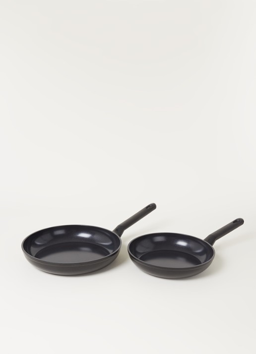 BK Easy Induction koekenpanset 2-delig - voorkant 3 zwart