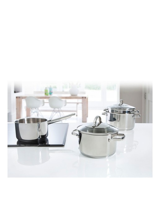 BK Essentials pannenset 4-delig - voorkant 7 zilver