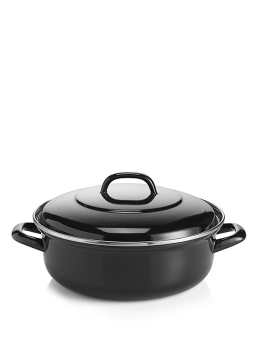 BK Fortalit braadpan Ø24 cm - voorkant 3 zwart