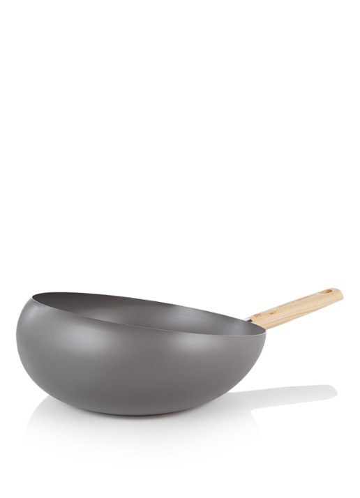 BK Nature Wokarang wokpan 30 cm - voorkant grijs