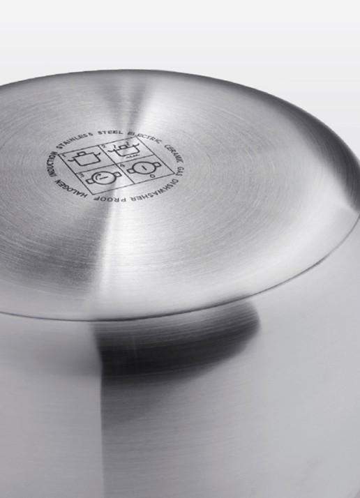 BK Q-Linair Master pannenset met glazen deksels, 4-delig - detail 2 zilver