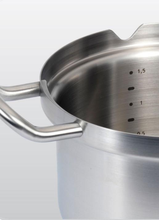 BK Q-Linair Master pannenset met glazen deksels, 4-delig - detail 3 zilver