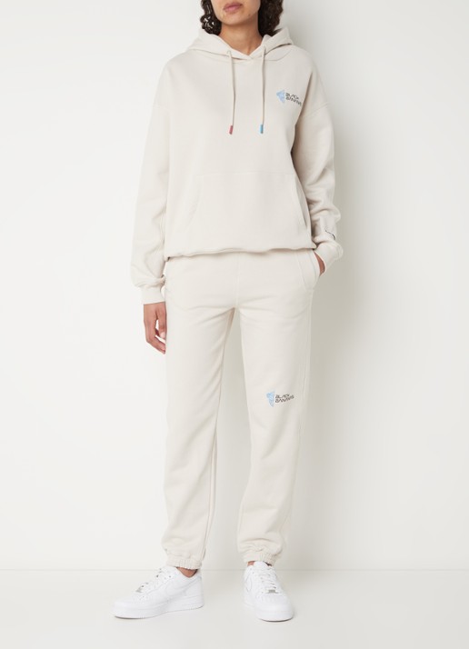Black Bananas Eclipse hoodie met logo - voorkant 2 zand